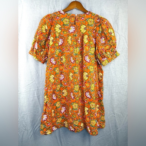 Maisie Orange Floral Boho Dress - Picture 3 of 3